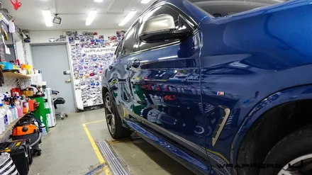 G02 BMW X4 전체랩핑, 사틴 다크 바솔트 서울 랩핑 / 서울 마포구