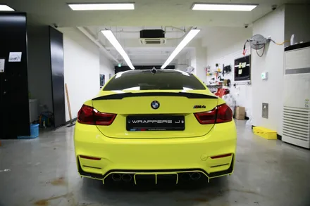 서울 F바디 BMW M4 전체랩핑 상파울루옐로우 / 서울 마포구