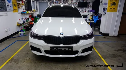 BMW 640i GT 유리막코팅 루프스킨 라이트필름 그릴랩핑 사이드미러랩핑 부분랩핑 합정 홍대 상암 유리막코팅 / 서울 마포구
