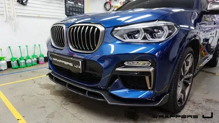 G02 BMW X4 전체랩핑, 사틴 다크 바솔트 서울 랩핑 / 서울 마포구