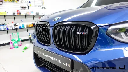 BMW X4M 그릴랩핑 휀다가니쉬랩핑 휀다덕트랩핑 스포일러랩핑 / 서울 마포구