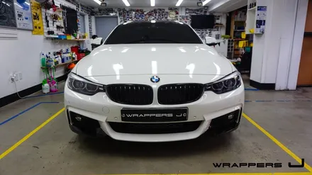 bmw 420d 루프스킨 그릴랩핑 안개등하단랩핑 프론트립랩핑 / 서울 마포구