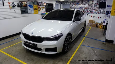 BMW 640i GT 유리막코팅 루프스킨 라이트필름 그릴랩핑 사이드미러랩핑 부분랩핑 합정 홍대 상암 유리막코팅 / 서울 마포구