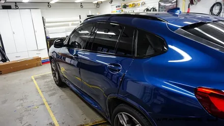 G02 BMW X4 전체랩핑, 사틴 다크 바솔트 서울 랩핑 / 서울 마포구