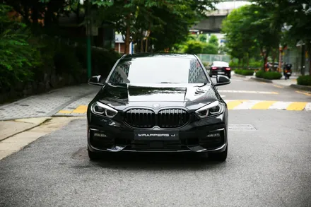 BMW 118d 크롬죽이기 크롬딜리트 서울 마포 자동차 부분랩핑 / 서울 마포구