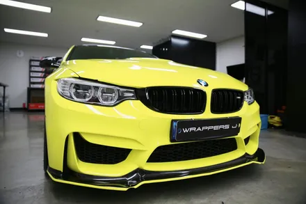 서울 F바디 BMW M4 전체랩핑 상파울루옐로우 / 서울 마포구