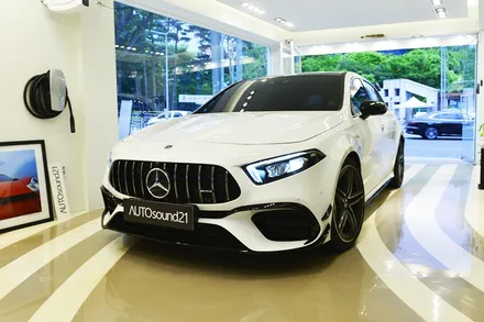 벤츠 A45 AMG 2021년식▶ 카오디오 풀시스템 장착 / 서울 마포구 신수동