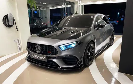 벤츠 A45 AMG 2021년식▶ DSP 프로세서, 스피커, 서브우퍼까지! 풀 카오디오 시스템 작업 / 서울 마포구 신수동