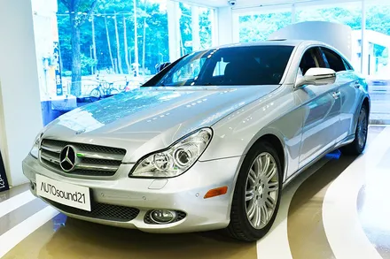 벤츠 CLS350 2010년식▶ DATASAT 트위터 + WTX-700 블루투스 + 사운드업 헤드켑 / 서울 마포구 신수동
