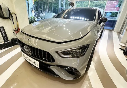 벤츠 GT63 AMG 2023년식▶ 평생 사용 가능한 카오디오! 헬릭스 V12 DSP + 포칼 유토피아 2웨이 스피커 + ETON 우퍼 + 하이브리드 파워켑 30F / 서울 마포구 신수동