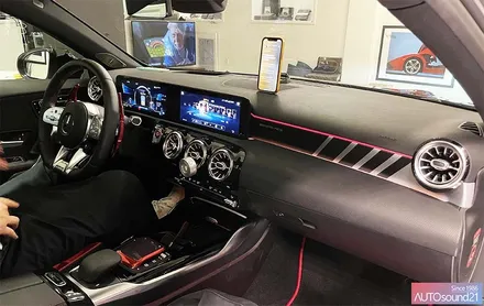 벤츠 A45 AMG 2021년식▶ DSP 프로세서, 스피커, 서브우퍼까지! 풀 카오디오 시스템 작업 / 서울 마포구 신수동
