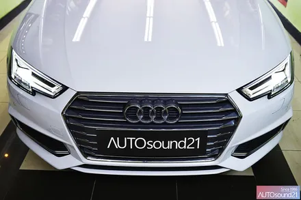 아우디 A4 2020년식▶ 그라운드 제로 센터 스피커 + Sound UP HEAD CAPACITOR / 서울 마포구 신수동