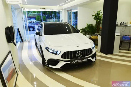 벤츠 A45 AMG 2021년식▶ 카오디오 풀시스템 장착 / 서울 마포구 신수동