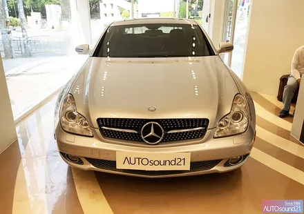 벤츠 CLS 350 2009년식▶ 카플레이 보다 음질이 좋은 WTX-700 블루투스 + 사운드업 헤드켑 작업. / 서울 마포구 신수동