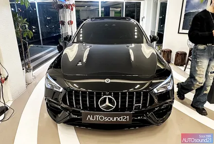 벤츠 CLA 45S AMG 2021년식▶ 자출 차량에 최고! 매치 62DSP + 매치 7ED 서브우퍼 장착으로 6채널 꽉채워 카오디오 튜닝 / 서울 마포구