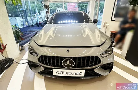 벤츠 GT63 AMG 2023년식▶ 평생 사용 가능한 카오디오! 헬릭스 V12 DSP + 포칼 유토피아 2웨이 스피커 + ETON 우퍼 + 하이브리드 파워켑 30F / 서울 마포구 신수동