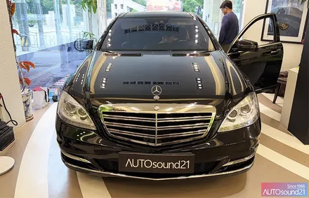 벤츠 S550 W221 2009년식▶ WTX-700 + 사운드업 헤드켑 / 서울 마포구 신수동