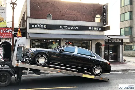 벤츠 S650 마이바흐 2019년식▶ 마이바흐에 골프백이 안실린다? 순정우퍼 탈거 후 우퍼를 매립하여, 골프여행 다녀오세요. / 서울 마포구 신수동