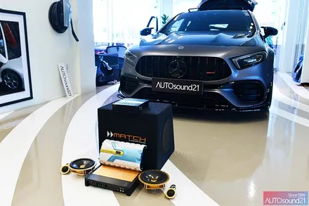 벤츠 A45 AMG 2021년식▶ DSP 프로세서, 스피커, 서브우퍼까지! 풀 카오디오 시스템 작업 / 서울 마포구 신수동