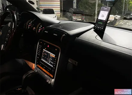 포르쉐 카이엔 2004년식▶ 포르쉐 전용 Most aux interface + WTX-700 블루투스 + 사운드업 헤드켑 /카플레이 음질보다 월등 / 서울 마포구 신수동