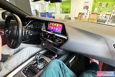 BMW Z4 2021년▶ 매치 UP7 DSP + 전용 케이블 + JL AUDIO 10” 빌트인 우퍼 장착, 가성비 최고의 작업을 합니다. / 서울 마포구