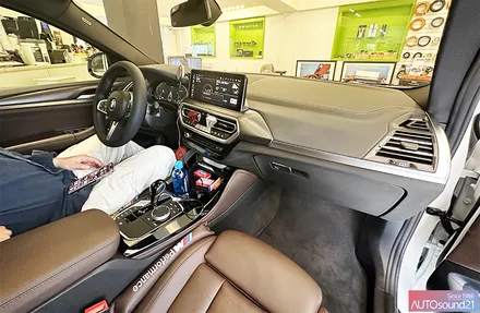 BMW X4 2023년식▶ 정식센터 보증에도 문제없는, 독일 MATCH UP7 DSP 1290W 출력의 DSP앰프 + 레인보우 2웨이 스피커 교체 / 서울 마포구