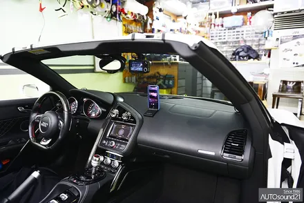 아우디 R8 V10 스파이더 2015년식▶ 하이브리드 파워켑 30F 과 비위드 RT-1 블루투스를 장착하여 사제 스피커 200% 다르게 청취하기. / 서울 마포구 신수동