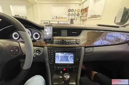 벤츠 CLS 350 2009년식▶ 카플레이 보다 음질이 좋은 WTX-700 블루투스 + 사운드업 헤드켑 작업. / 서울 마포구 신수동