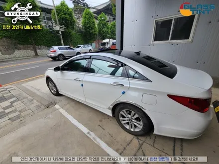 YF소나타 썬팅불량으로 재시공 글라스틴트 선셋 틴팅필름  (인천경인카)