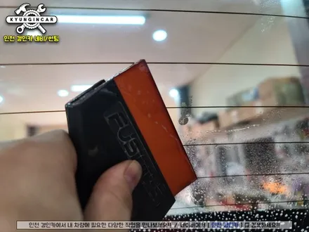 인천 썬팅! 글라스틴트 선셋 현대i30 재시공 + 블랙박스 + 보조배터리 작업