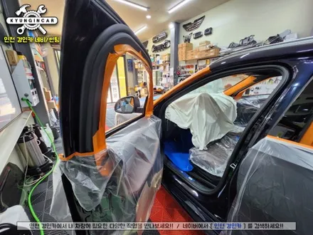 인천 BMW X6 수입차 신차썬팅! 전면,측후면,썬루프 글라스틴트 선셋 필름 + PPF시공