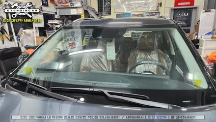인천 셀토스 신차썬팅 이비오스 슈젠 CX필름 전면 측후면 썬루프 시공