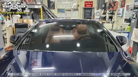 인천 벤츠C 카브리올레 전면유리 썬팅 이비오스 슈젠 CX90 틴팅