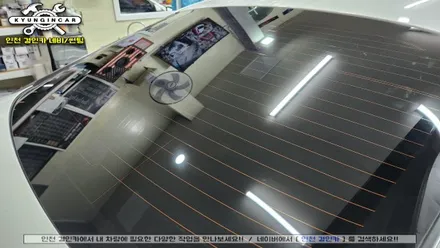올뉴K5 뒷유리 기포 다량발생으로 인천 루마 버텍스 필름 재시공
