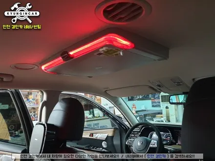 모하비 더마스터 비클시네마 VC173AD(레인보우) 천장모니터 장착했어요