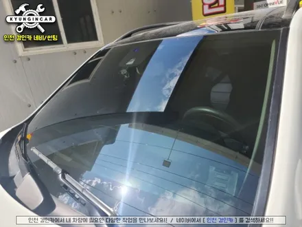 벤츠ML 수입차 전면썬팅! 이비오스 슈젠 GX90! 반사형 열차단필름 인천경인카 시공