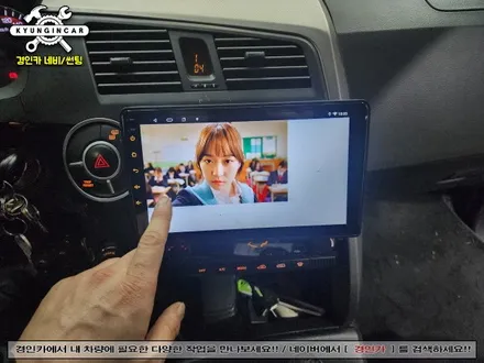 코란도스포츠 안드로이드 올인원 온라인구매 제품 인천경인카에 설치의뢰 장착