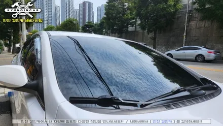 인천 이비오스 슈젠 CX90 틴팅 아반떼MD 전면유리 썬팅시공