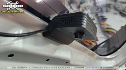 열차단썬팅필름 이비오스 슈젠 CX90 스파크 뒷유리 시공
