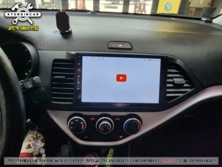 올뉴모닝 카인원M 안드로이드 올인원 장착했어요.