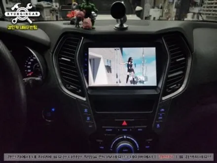 싼타페DM 네비교체 카나로 X PRO 안드로이드 올인원 장착
