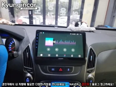 뉴투싼ix 탑오브탑 카나로 X-plus 안드로이드 장착완료
