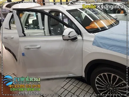 팰리세이드 레인보우 윈도우필름 V90 풀 틴팅시공 신차검수 / 인천 경인카
