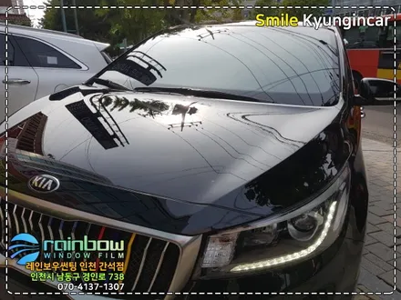 인천 틴팅 추천 레인보우V90 썬팅필름 더뉴카니발 신차탁송 검수 / 경인카