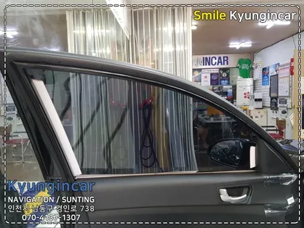 인천 신차썬팅 탁송 루마썬팅필름 시공 신형K5 - 경인카