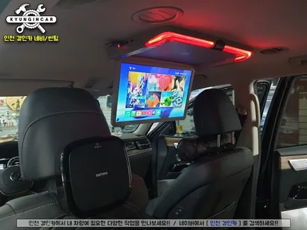 모하비 더마스터 비클시네마 VC173AD(레인보우) 천장모니터 장착했어요
