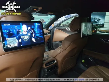 제네시스 G80 (RG3) 아이파워미디어 Q125 안드로이드 리어모니터 설치