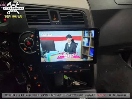 코란도스포츠 안드로이드 올인원 온라인구매 제품 인천경인카에 설치의뢰 장착
