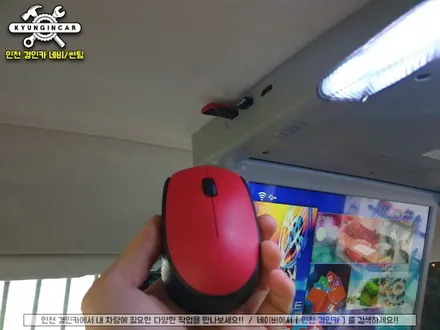 인천 스타리아 비클시네마 레인보우 VC173AD 천정모니터 장착기