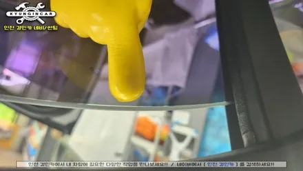 벤츠E클래스 틴팅 제거후 열차단썬팅 이비오스 슈젠 CX90 인천수입차 전문시공